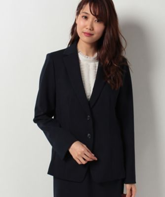 ＜レリアン/Leilian＞ 【セットアップ対応商品】2つボタンジャケット ネービーブルー 【三越・伊勢丹/公式】
