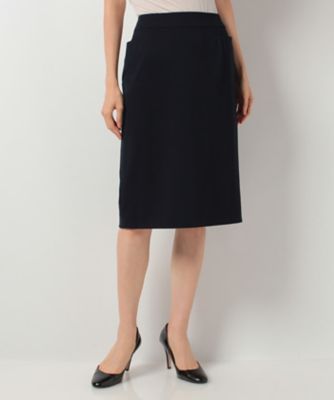 ＜レリアン プラスハウス＞ 大きいサイズ 【セットアップ対応商品】タイトスカート ネービーブルー 【三越・伊勢丹/公式】