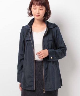 ＜レリアン/Leilian＞ フード付きジップアップブルゾン ネービーブルー 【三越・伊勢丹/公式】