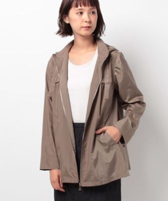 ＜レリアン/Leilian＞ フード付きジップアップブルゾン チャイロ 【三越・伊勢丹/公式】