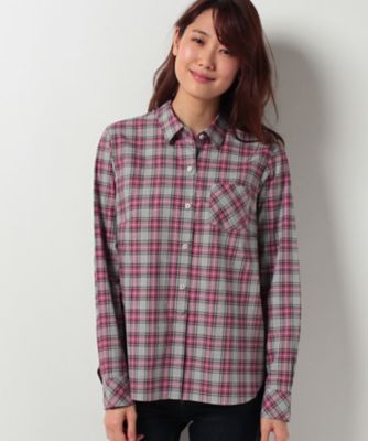 ＜CARA O CRUZ＞ チェックシャツ アカ 【三越・伊勢丹/公式】