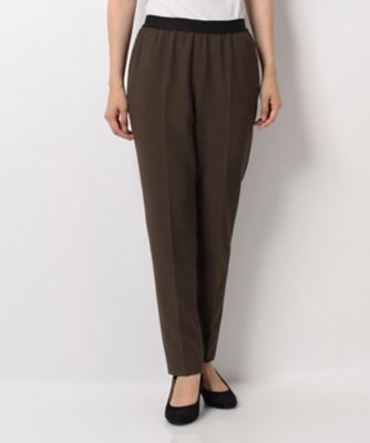 ＜CARA O CRUZ＞ センタープレスパンツ コゲチャ 【三越・伊勢丹/公式】