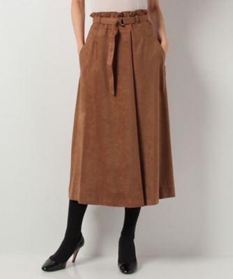 ＜CARA O CRUZ＞ 【セットアップ対応】ロングスカート チャイロ 【三越・伊勢丹/公式】