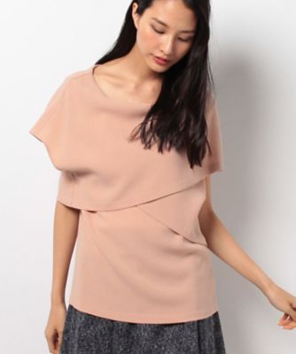 ＜レリアン/Leilian＞ 重ねデザイントップス ピンク 【三越・伊勢丹/公式】