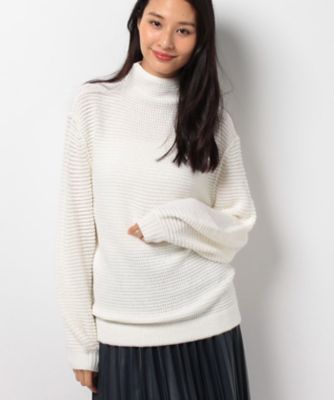 ＜レリアン/Leilian＞ ハイネックセ-タ- シロ 【三越・伊勢丹/公式】