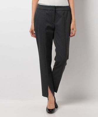 ＜レリアン/Leilian＞ 裾スリットパンツ グレー 【三越・伊勢丹/公式】