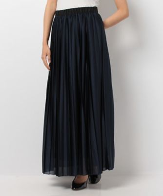 ＜レリアン/Leilian＞ プリ-ツスカ-ト ネービーブルー 【三越・伊勢丹/公式】