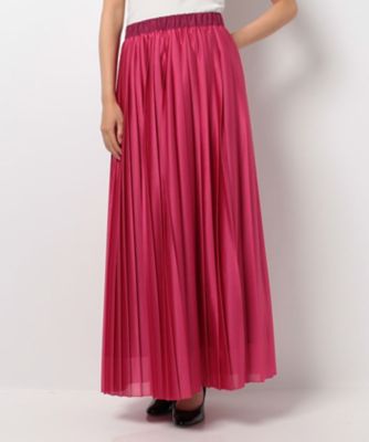 ＜レリアン/Leilian＞ プリ-ツスカ-ト アカ 【三越・伊勢丹/公式】