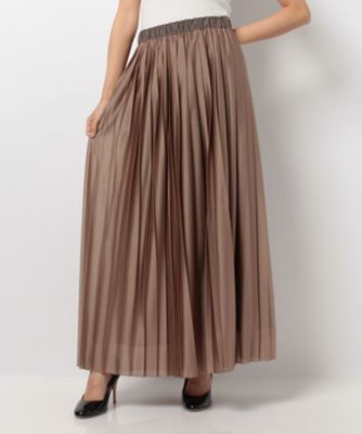 ＜レリアン/Leilian＞ プリ-ツスカ-ト チャイロ 【三越・伊勢丹/公式】