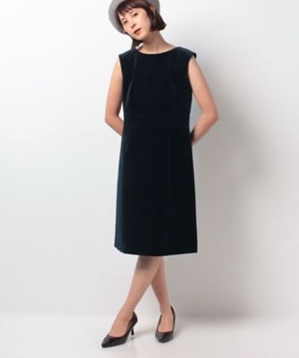 ＜OLD ENGLAND＞ コットンベルベットワンピース ネービー 【三越・伊勢丹/公式】