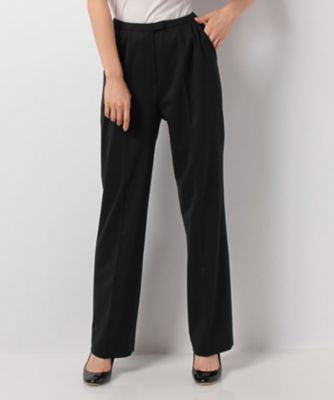 ＜レリアン プラスハウス＞ 大きいサイズ センタープレスフルレングスパンツ クロ 【三越・伊勢丹/公式】