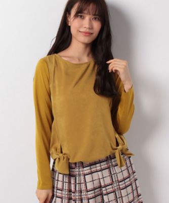 ＜レリアン/Leilian＞ 異素材切替カットソー キイロ 【三越・伊勢丹/公式】