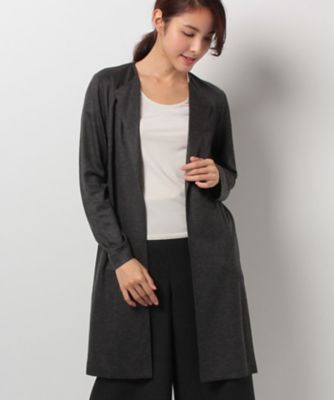 ＜レリアン プラスハウス＞ 大きいサイズ ロングジャケット グレー 【三越・伊勢丹/公式】