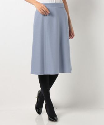 ＜OLD ENGLAND＞ 【セットアップ対応商品】ウールスムーススカート サックス 【三越・伊勢丹/公式】