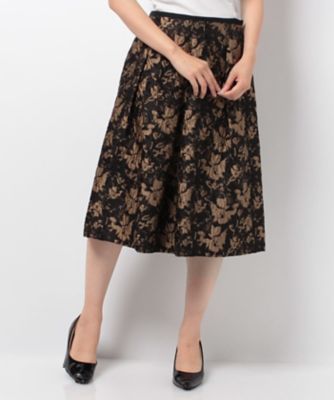 ＜レリアン/Leilian＞ フレアスカート コゲチャ 【三越・伊勢丹/公式】