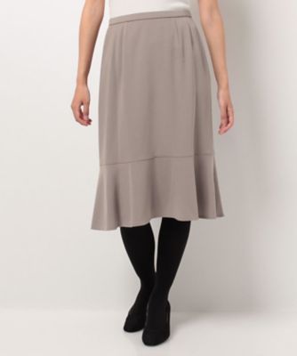 ＜レリアン プラスハウス＞ 大きいサイズ フレアスカート チャイロ 【三越・伊勢丹/公式】