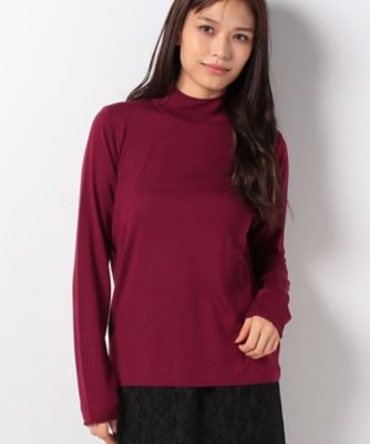 ＜レリアン/Leilian＞ ハイネックニットプルオーバー アカ 【三越・伊勢丹/公式】