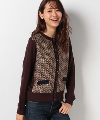 ＜CARA O CRUZ＞ 布帛カーデ コゲチャ 【三越・伊勢丹/公式】