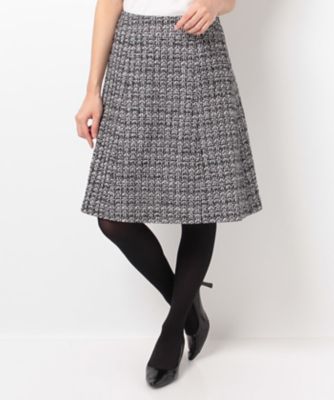 ＜ELISA＞ テープヤーンツィード クロ 【三越・伊勢丹/公式】