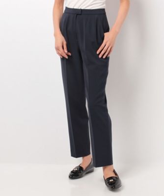 ＜レリアン プラスハウス＞ 大きいサイズ センタープレスパンツ ネービーブルー 【三越・伊勢丹/公式】