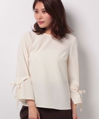 ＜レリアン/Leilian＞ ワイドスリーブプルオーバーブラウス アイボリー 【三越・伊勢丹/公式】