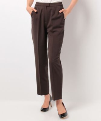 ＜レリアン/Leilian＞ センタープレスパンツ コゲチャ 【三越・伊勢丹/公式】