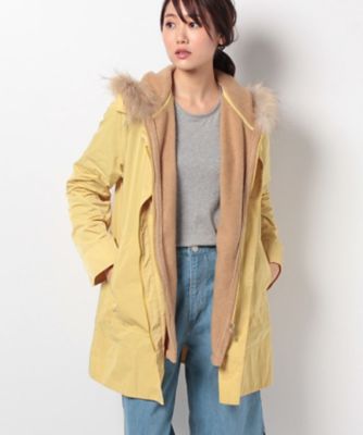 ＜CARA O CRUZ＞ ライナー付3WAYコート キイロ 【三越・伊勢丹/公式】