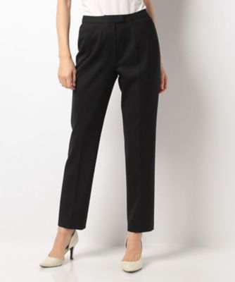 ＜レリアン プラスハウス＞ 大きいサイズ テーパードシルエットパンツ クロ 【三越・伊勢丹/公式】