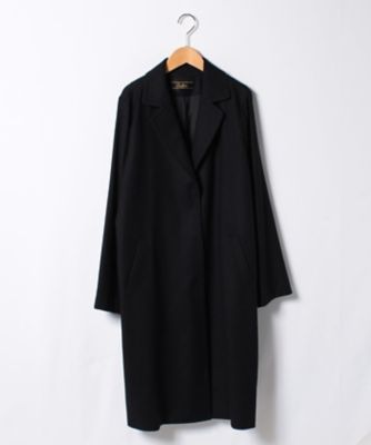 ＜レリアン プラスハウス＞ 大きいサイズ チェスターコート ネービーブルー 【三越・伊勢丹/公式】