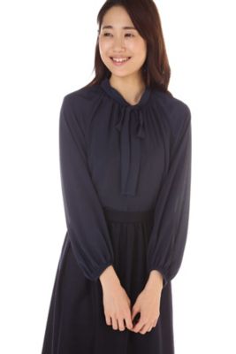 ＜ナチュラル ビューティー/NATURAL BEAUTY＞ セミダルデシンブラウス(0187210010) ネービー 【三越・伊勢丹/公式】