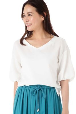 ＜ナチュラル ビューティー/NATURAL BEAUTY＞ [ウォッシャブル]ガルーダドビークロスブラウス(0187210600) ホワイト 【三越・伊勢丹/公式】