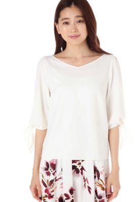 ＜ナチュラル ビューティー/NATURAL BEAUTY＞ [ウォッシャブル]ダブルジョーゼット(0187210605) ホワイト 【三越・伊勢丹/公式】