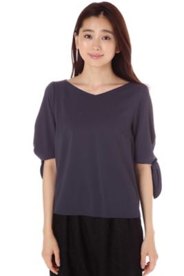 ＜ナチュラル ビューティー/NATURAL BEAUTY＞ [ウォッシャブル]ダブルジョーゼット(0187210605) パープル 【三越・伊勢丹/公式】