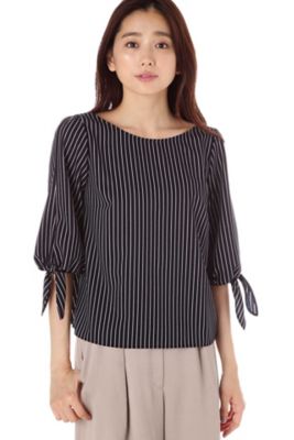 ＜ナチュラル ビューティー/NATURAL BEAUTY＞ [ウォッシャブル]ペンシルストライプ(0187210607) ネービー 【三越・伊勢丹/公式】