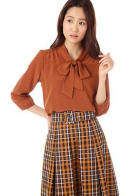 ＜ナチュラル ビューティー/NATURAL BEAUTY＞ シルデュールデシンボウタイブラウス(0187210807) ベージュ 【三越・伊勢丹/公式】