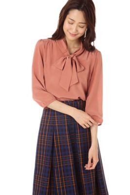 ＜ナチュラル ビューティー/NATURAL BEAUTY＞ シルデュールデシンボウタイブラウス(0187210807) ピンク 【三越・伊勢丹/公式】