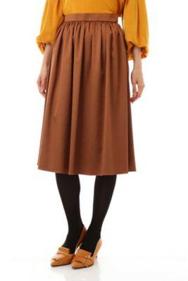＜ナチュラル ビューティー/NATURAL BEAUTY＞ トリアセエンボススカート (0187220002) ベージュ 【三越・伊勢丹/公式】