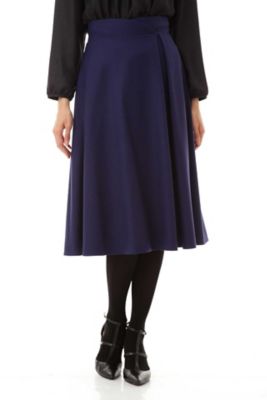 ＜ナチュラル ビューティー/NATURAL BEAUTY＞ サキソニーストレッチスカート (0187220004) ブルー 【三越・伊勢丹/公式】