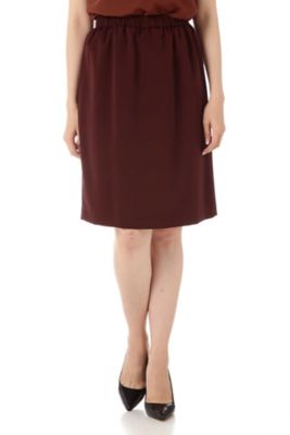 ＜ナチュラル ビューティー/NATURAL BEAUTY＞ [ウォッシャブル]ガルーダドビークロススカート (0187220600) ブラウン 【三越・伊勢丹/公式】