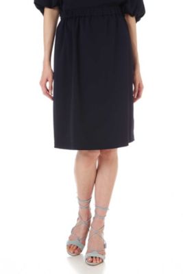 ＜ナチュラル ビューティー/NATURAL BEAUTY＞ [ウォッシャブル]ガルーダドビークロススカート (0187220600) ネービー 【三越・伊勢丹/公式】