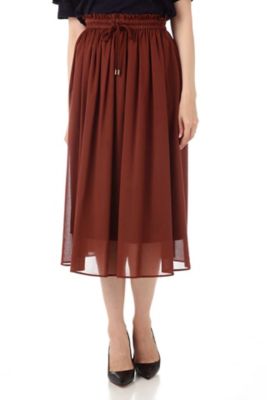 ＜ナチュラル ビューティー/NATURAL BEAUTY＞ STボイルスカート (0187220603) ブラウン 【三越・伊勢丹/公式】