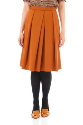 ＜ナチュラル ビューティー/NATURAL BEAUTY＞ 100d強撚スカート (0187220803) ベージュ 【三越・伊勢丹/公式】