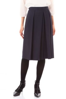 ＜ナチュラル ビューティー/NATURAL BEAUTY＞ 100d強撚スカート (0187220803) ネービー 【三越・伊勢丹/公式】