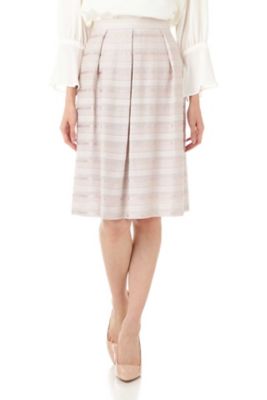 ＜ナチュラル ビューティー/NATURAL BEAUTY＞ ラメタックボーダースカート (0187220806) ベージュ 【三越・伊勢丹/公式】