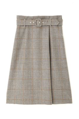 ＜ナチュラル ビューティー/NATURAL BEAUTY＞ [TGC着用]グレンチェックスカート (0187220901) ブラウン 【三越・伊勢丹/公式】