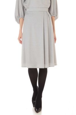 ＜ナチュラル ビューティー/NATURAL BEAUTY＞ へリンボンジャガードスカート (0187220903) グレー 【三越・伊勢丹/公式】