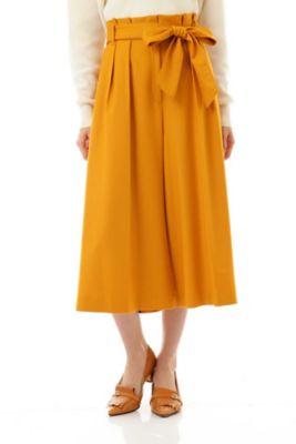 ＜ナチュラル ビューティー/NATURAL BEAUTY＞ サキソニーストレッチパンツ(0187230004) イエロー 【三越・伊勢丹/公式】
