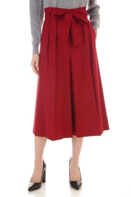 ＜ナチュラル ビューティー/NATURAL BEAUTY＞ サキソニーストレッチパンツ(0187230004) レッド 【三越・伊勢丹/公式】