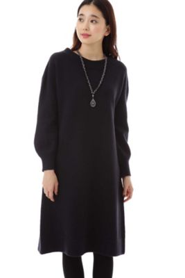 ＜ナチュラル ビューティー/NATURAL BEAUTY＞ ストレッチウールワンピース(0187240007) ネービー 【三越・伊勢丹/公式】