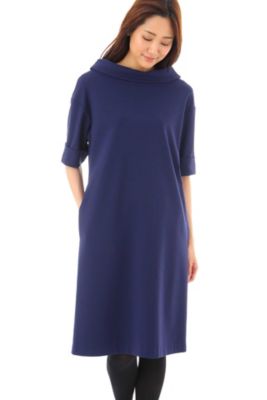 ＜ナチュラル ビューティー/NATURAL BEAUTY＞ ストレッチポンチワンピース(0187240902) ブルー 【三越・伊勢丹/公式】